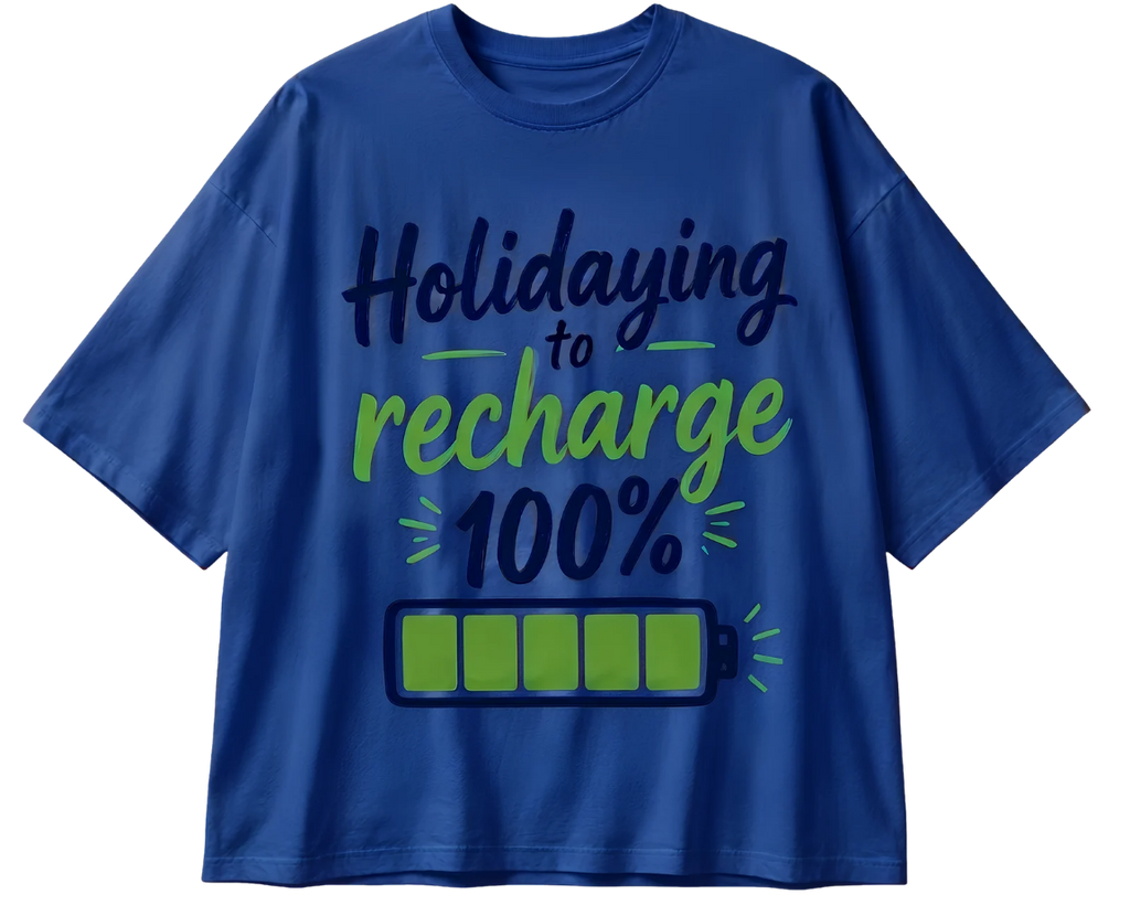 Holiday Sweater Tee — 'Refreshing Holiday Vibes' Graphic T-Shirt