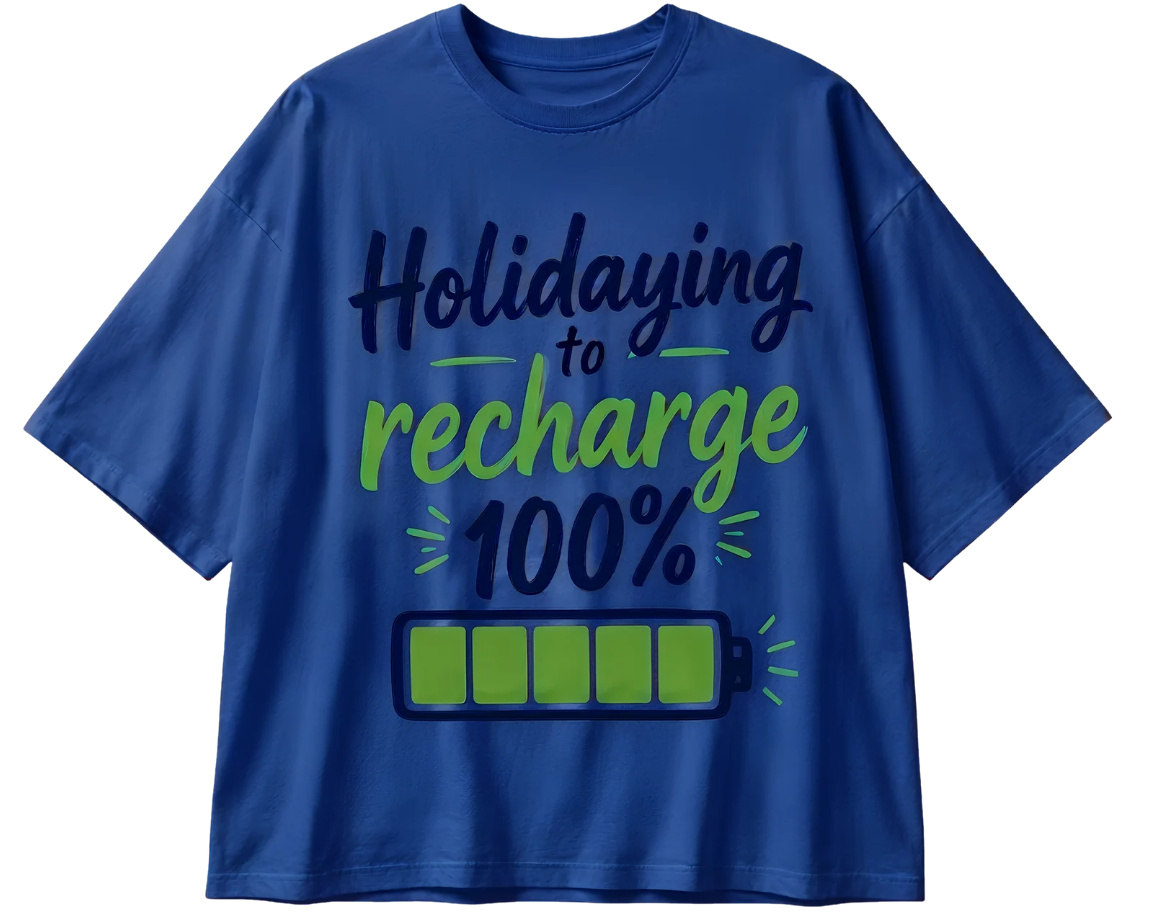 Holiday Sweater Tee — 'Refreshing Holiday Vibes' Graphic T-Shirt