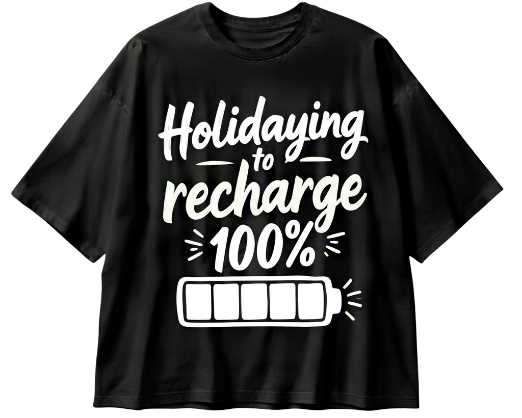 Holiday Sweater Tee — 'Refreshing Holiday Vibes' Graphic T-Shirt