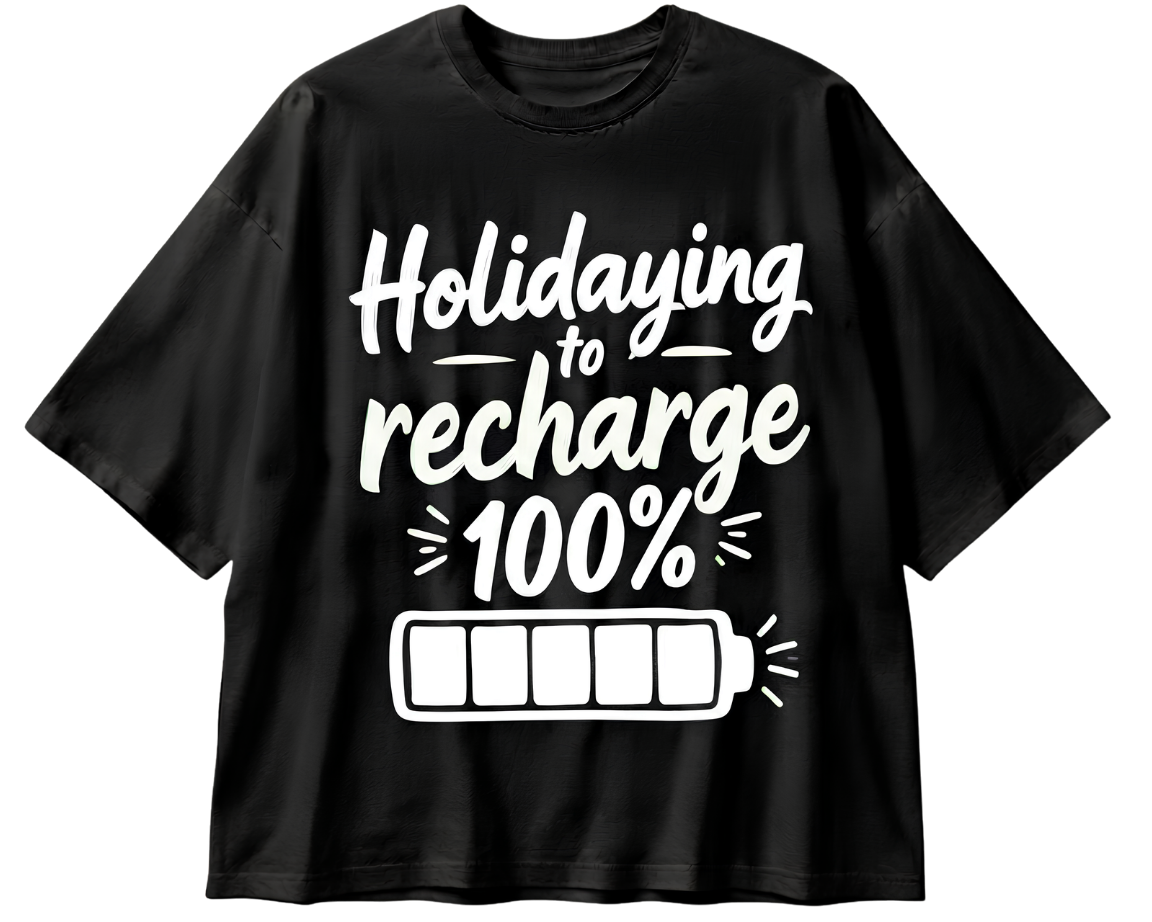 Holiday Sweater Tee — 'Refreshing Holiday Vibes' Graphic T-Shirt