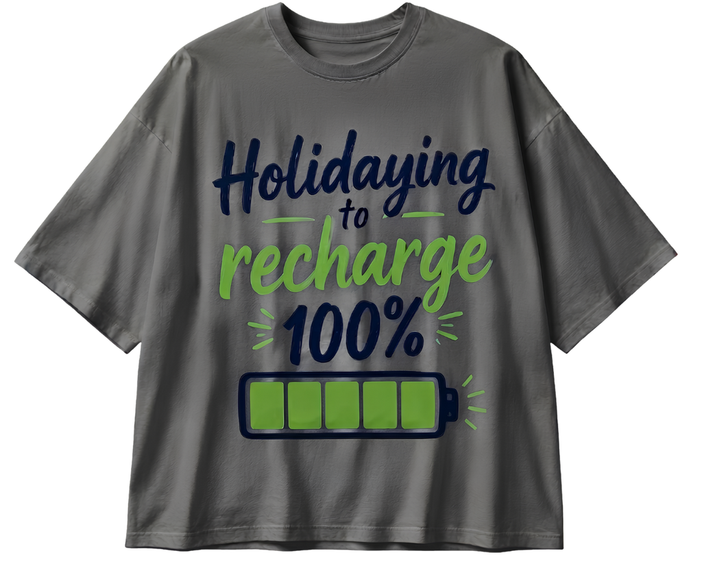 Holiday Sweater Tee — 'Refreshing Holiday Vibes' Graphic T-Shirt
