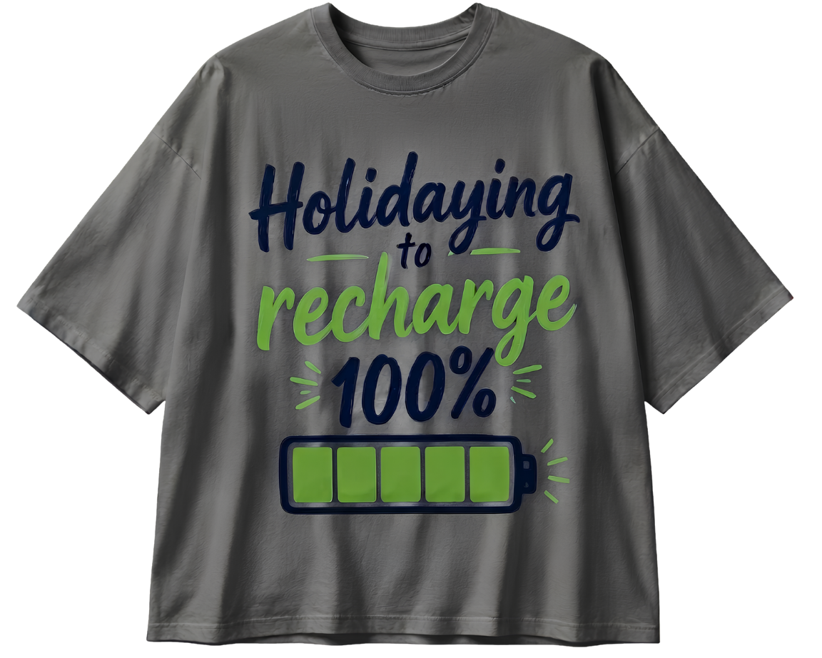 Holiday Sweater Tee — 'Refreshing Holiday Vibes' Graphic T-Shirt