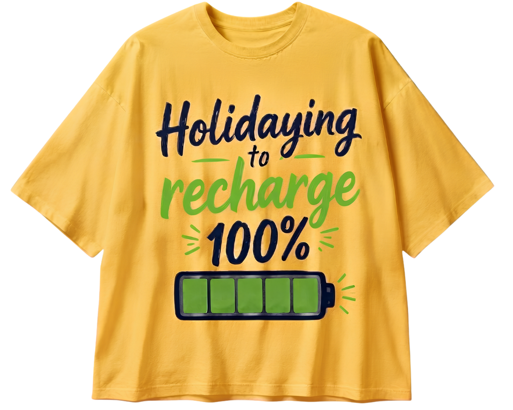 Holiday Sweater Tee — 'Refreshing Holiday Vibes' Graphic T-Shirt