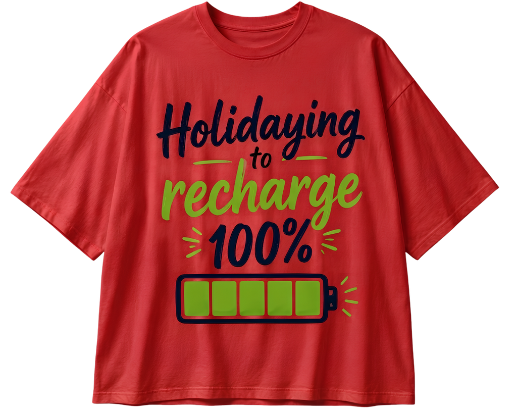 Holiday Sweater Tee — 'Refreshing Holiday Vibes' Graphic T-Shirt