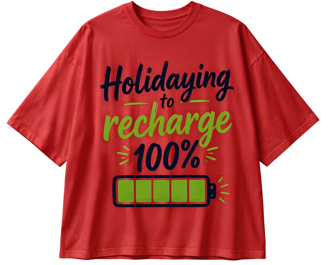 Holiday Sweater Tee — 'Refreshing Holiday Vibes' Graphic T-Shirt