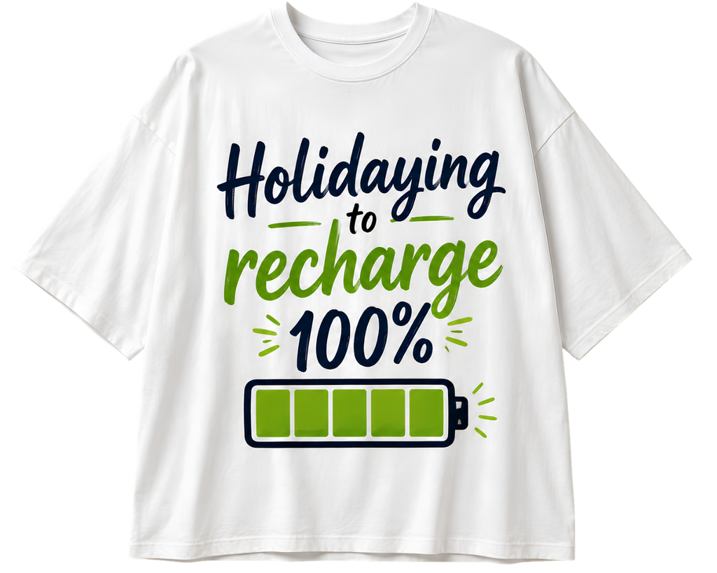 Holiday Sweater Tee — 'Refreshing Holiday Vibes' Graphic T-Shirt