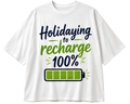 Holiday Sweater Tee — 'Refreshing Holiday Vibes' Graphic T-Shirt
