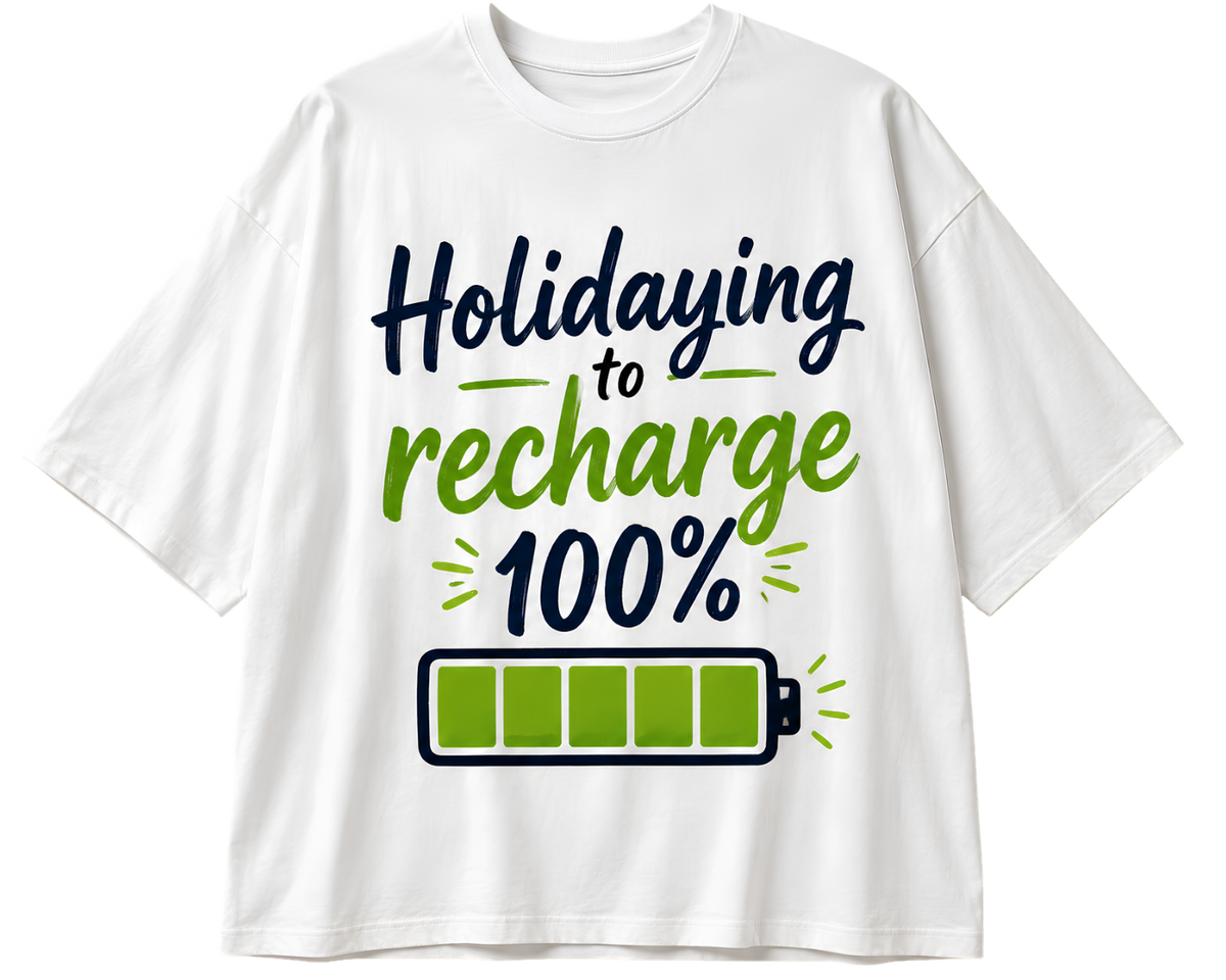 Holiday Sweater Tee — 'Refreshing Holiday Vibes' Graphic T-Shirt