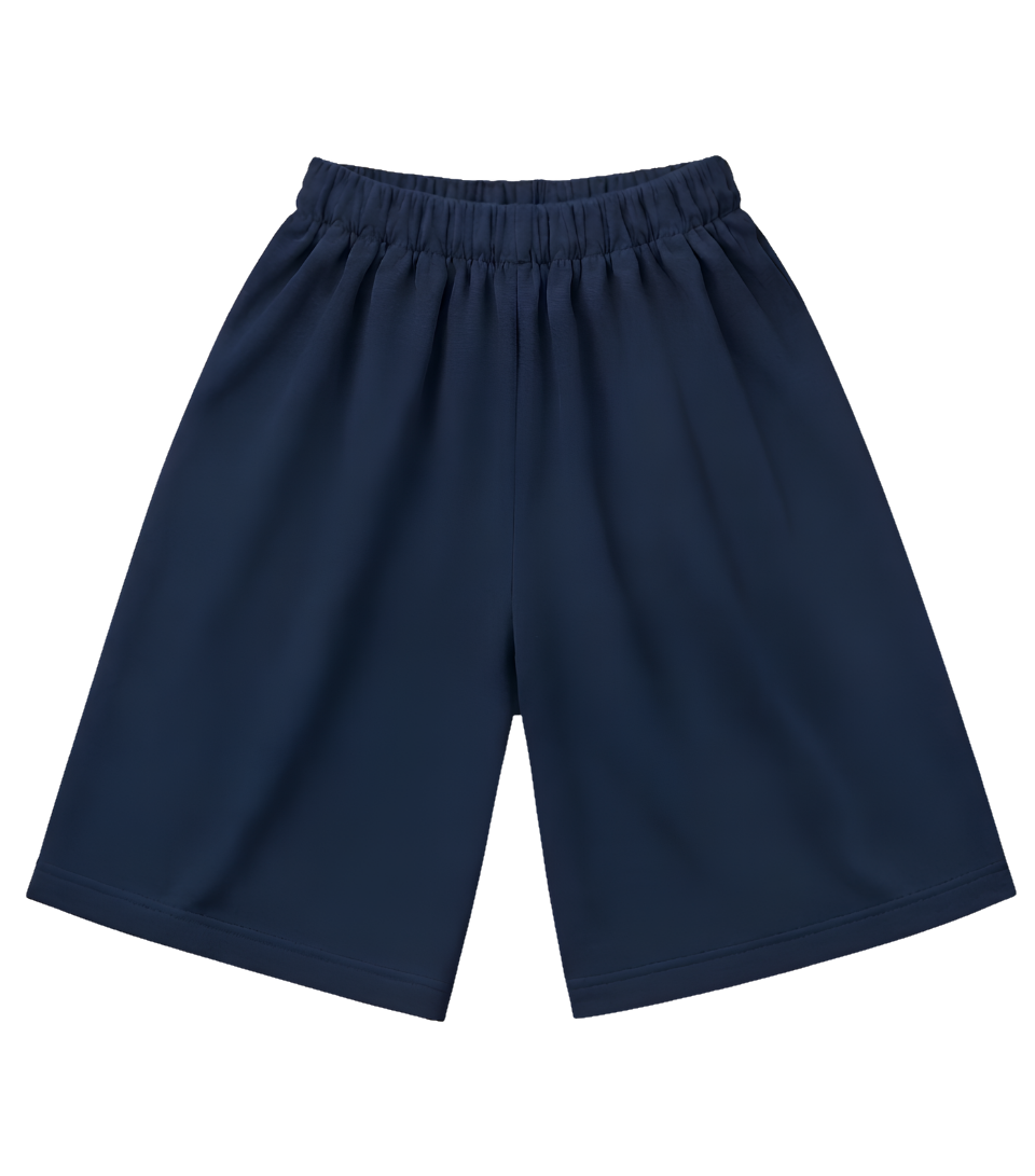 Kids Lounge Pants — White Relaxed Fit with Red Pocket & Cute Puppy Graphic