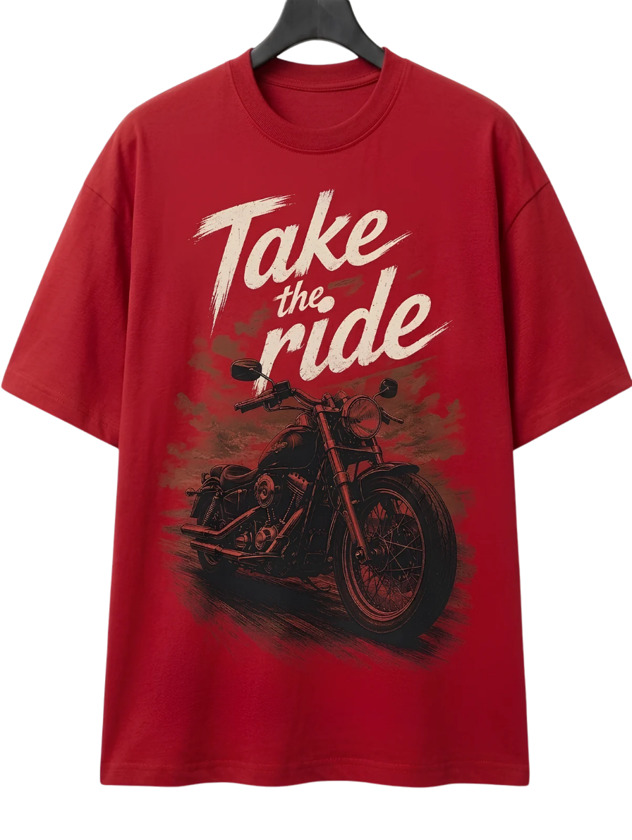 Take a Ride Motorcycle T-Shirt — Biker Graphic Tee