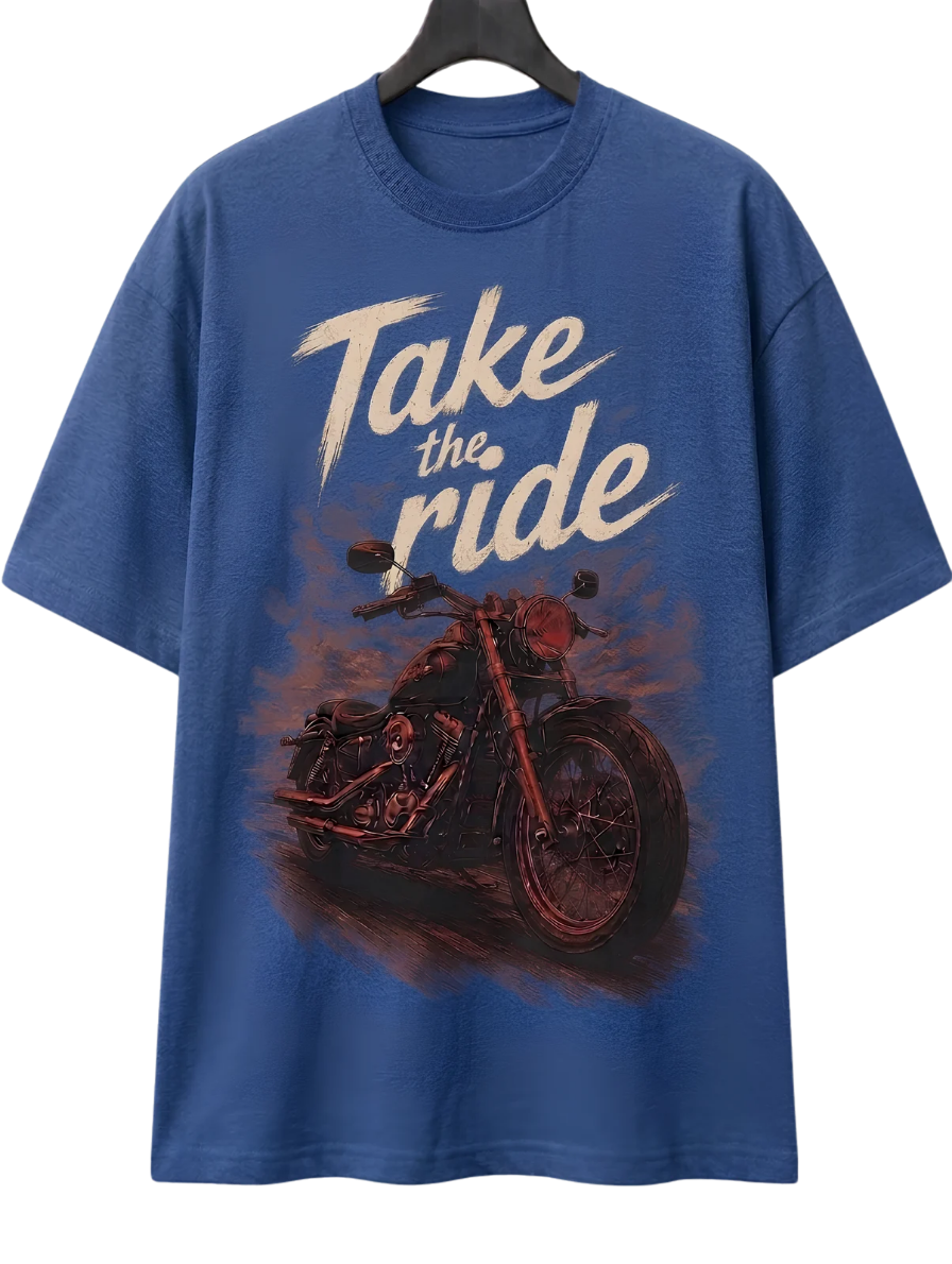 Take a Ride Motorcycle T-Shirt — Biker Graphic Tee