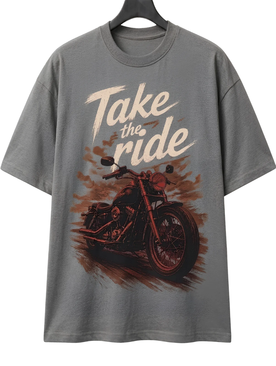 Take a Ride Motorcycle T-Shirt — Biker Graphic Tee