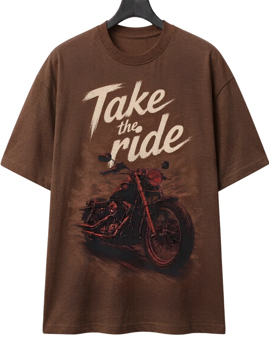 Take a Ride Motorcycle T-Shirt — Biker Graphic Tee