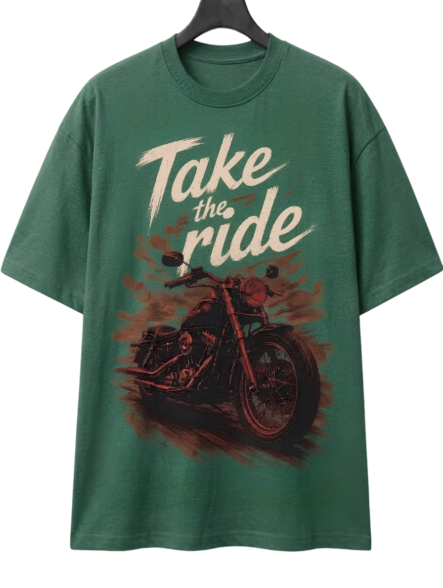 Take a Ride Motorcycle T-Shirt — Biker Graphic Tee