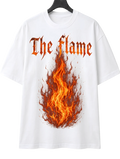 The Flame T-Shirt — Graphic Fire Back Print Cotton Tee