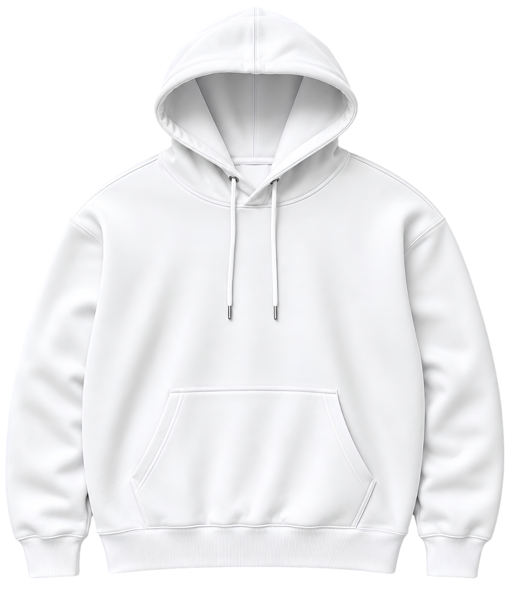 Red Hoodie Graphic Long-Sleeve Hooded Tee
