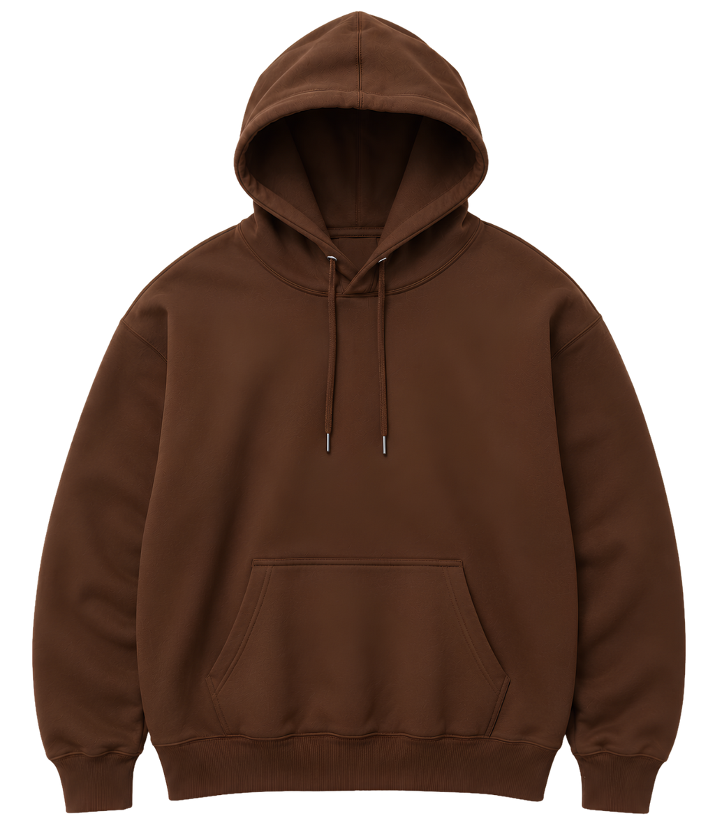 Red Hoodie Graphic Long-Sleeve Hooded Tee