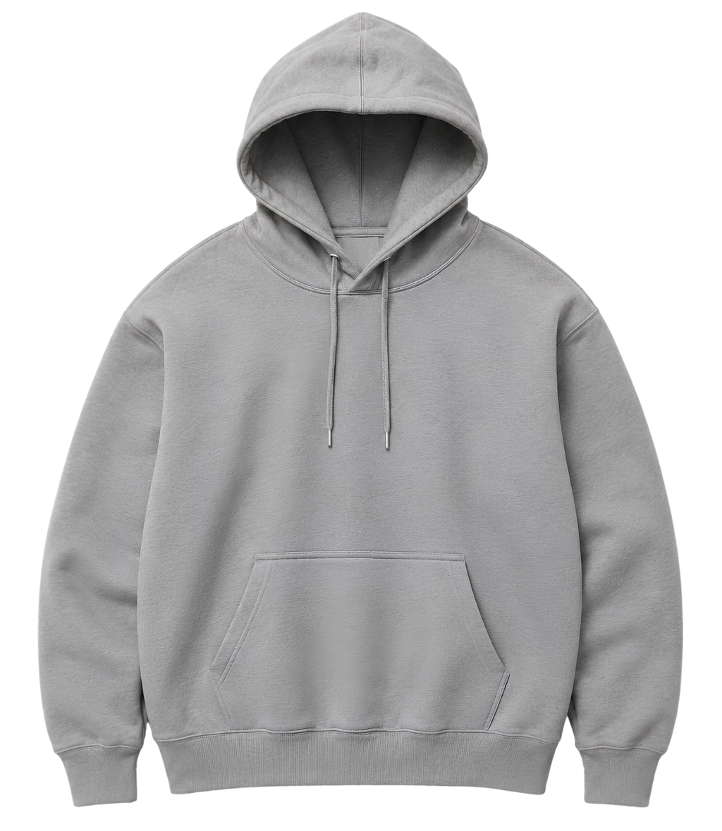 Red Hoodie Graphic Long-Sleeve Hooded Tee