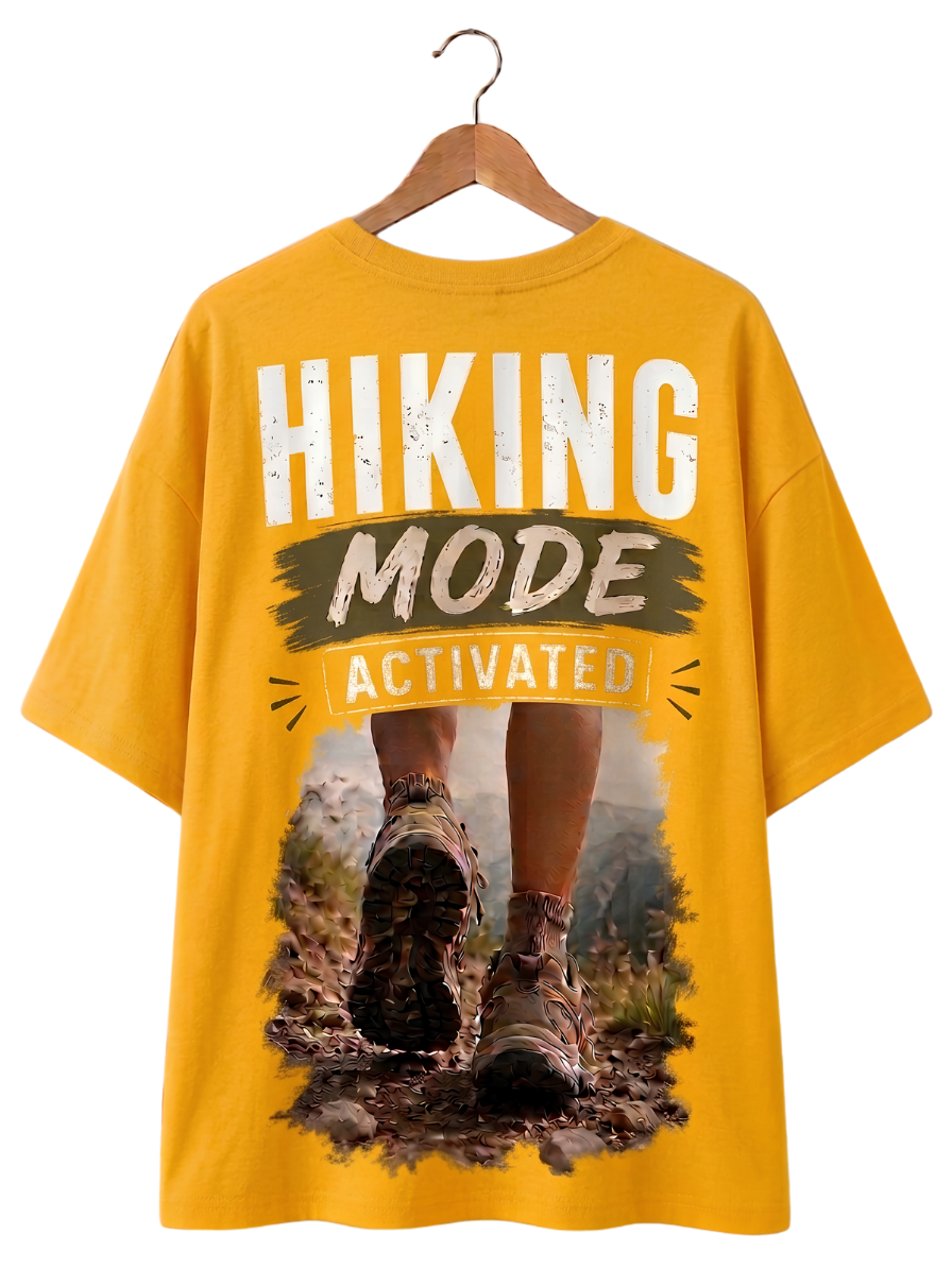Hiking Mode T‑Shirt — Vintage Outdoor Nature Graphic Tee