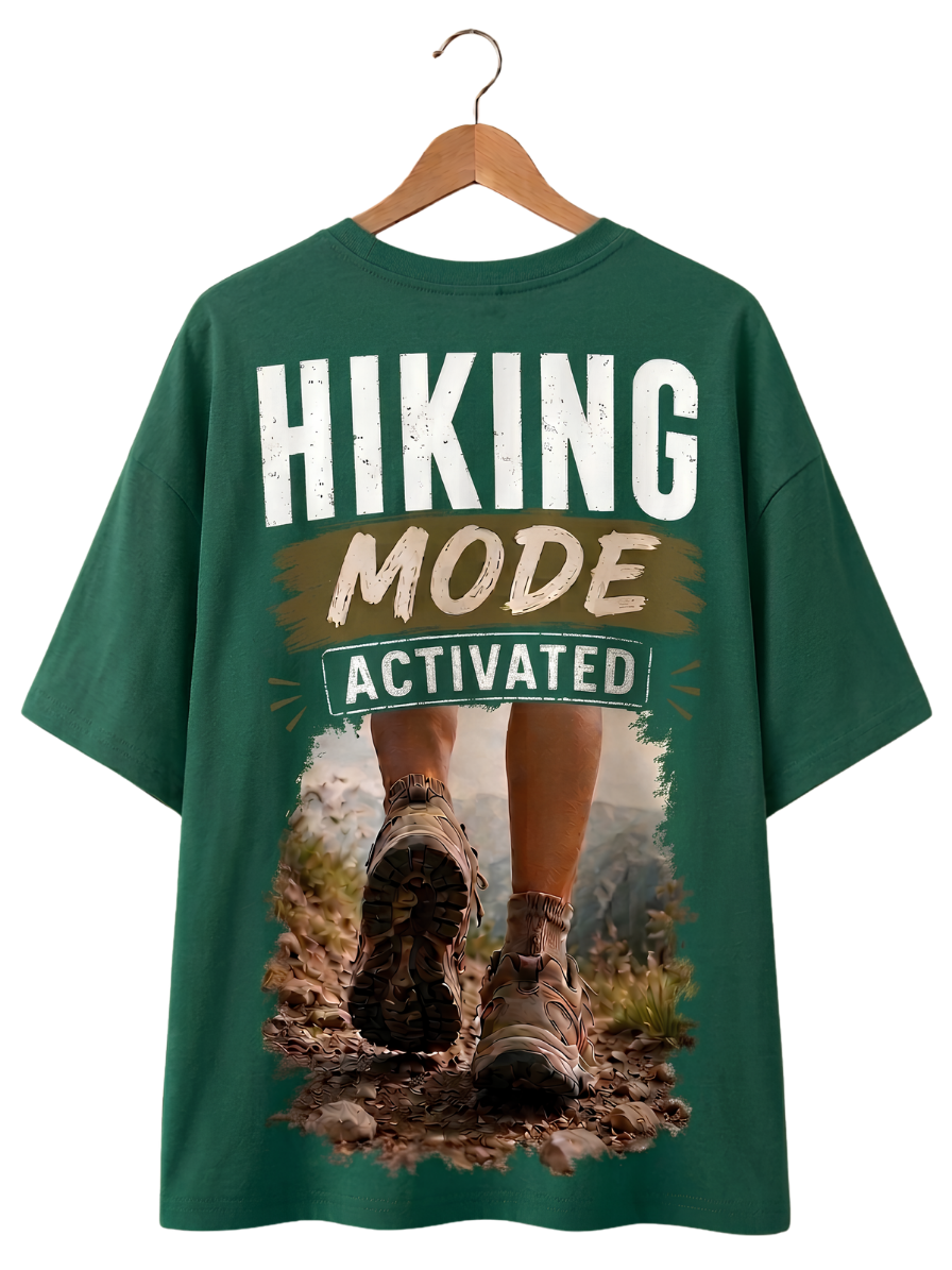 Hiking Mode T‑Shirt — Vintage Outdoor Nature Graphic Tee