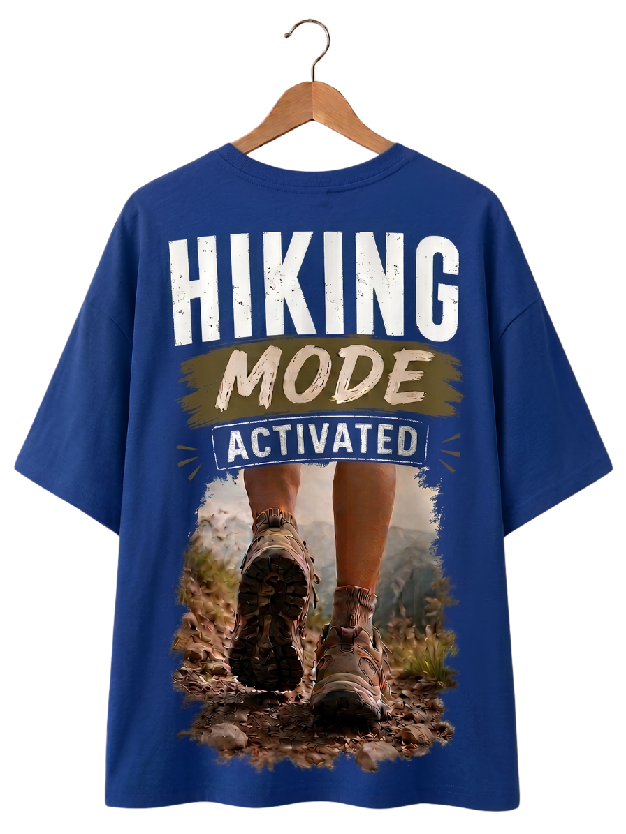 Hiking Mode T‑Shirt — Vintage Outdoor Nature Graphic Tee