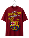 Barcelona Football Club Tee — FC Barcelona Crest & "Barca Forca" Graphic T-Shirt