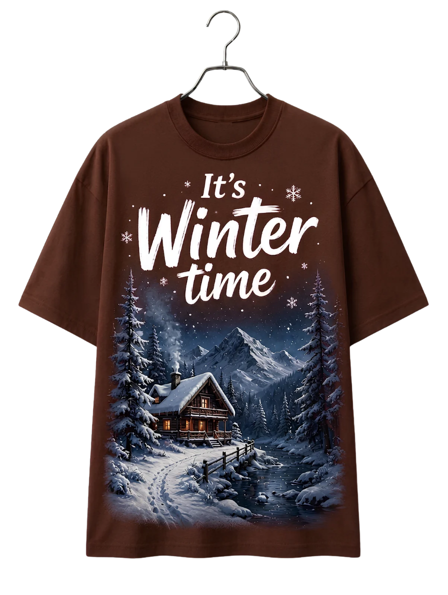 Winter Vibes T‑Shirt — 'Winter Comes' Scenic Tee