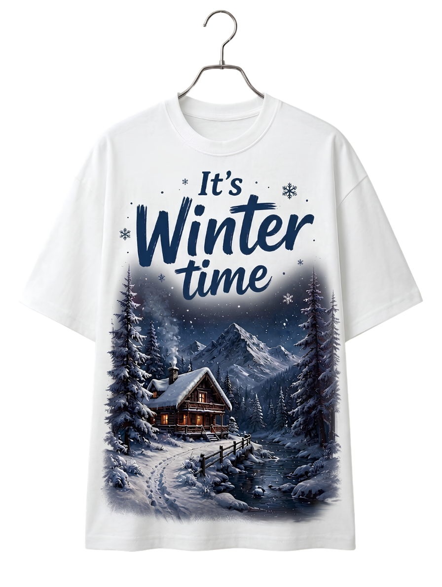 Winter Vibes T‑Shirt — 'Winter Comes' Scenic Tee