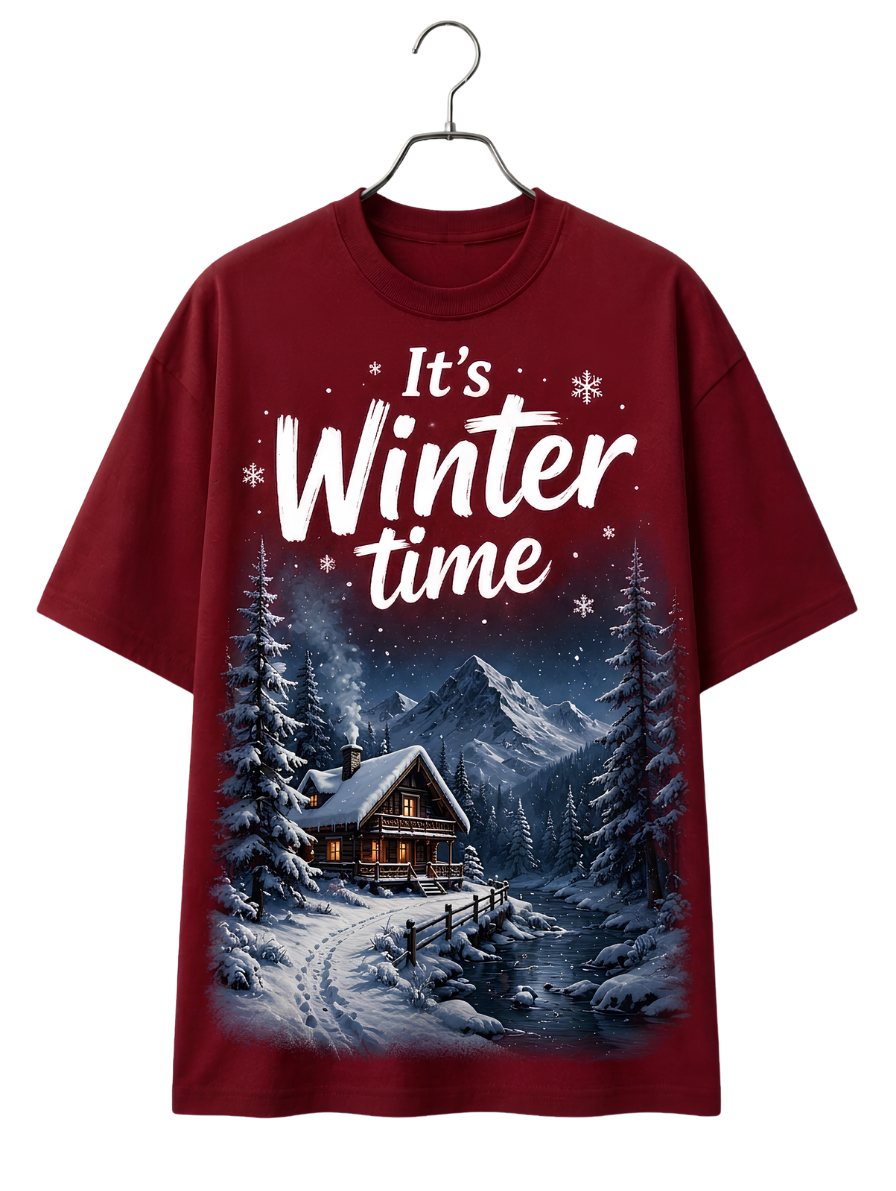 Winter Vibes T‑Shirt — 'Winter Comes' Scenic Tee