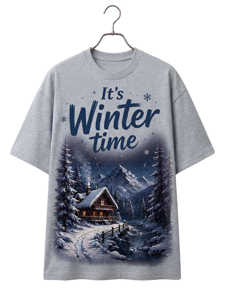 Winter Vibes T‑Shirt — 'Winter Comes' Scenic Tee