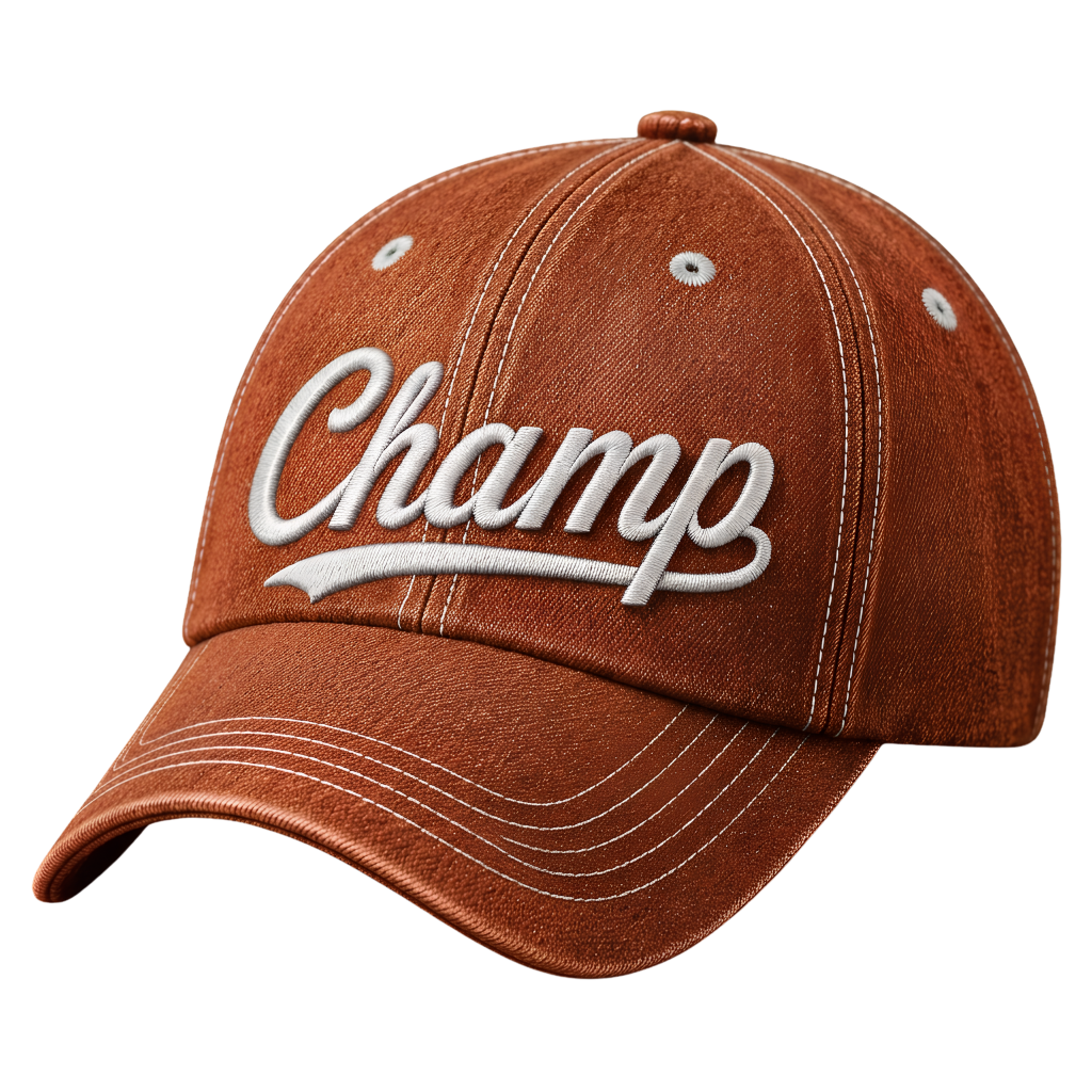 Vintage Embroidered Cap – Washed Red Dad Hat with Retro Patch