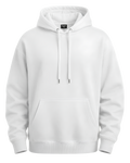 Eco Raglan Hoodie — Minimal Embroidered White Hooded Sweatshirt