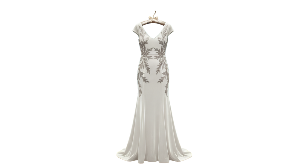 Bridal Gown Graphic T-Shirt Dress — Wedding Dress Illustration Tee Dress