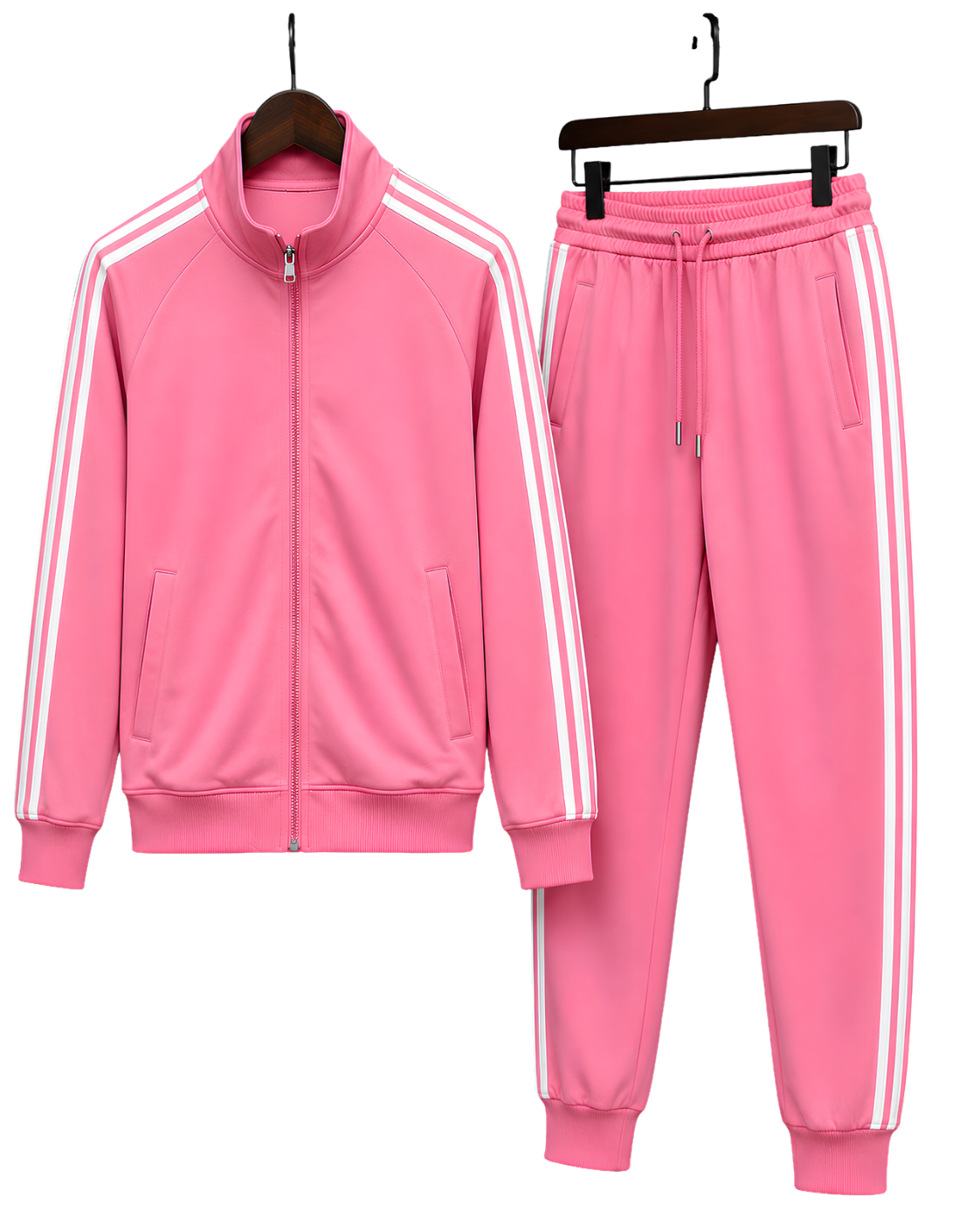 Minimal White Athletic Joggers — Slim Fit AOP Sport Pants