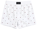 Pocket-Print Sweatshorts — Minimal Micro Pocket Graphic Fleece Shorts