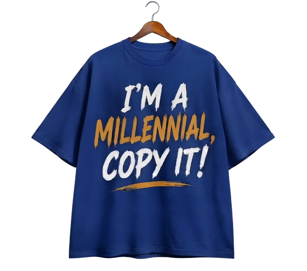 Vintage Hanger 'Millennial' Graphic T-Shirt