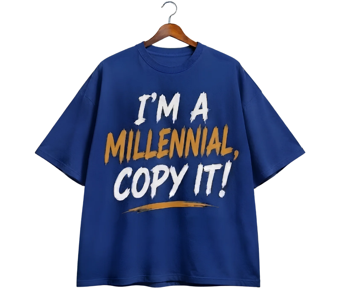 Vintage Hanger 'Millennial' Graphic T-Shirt
