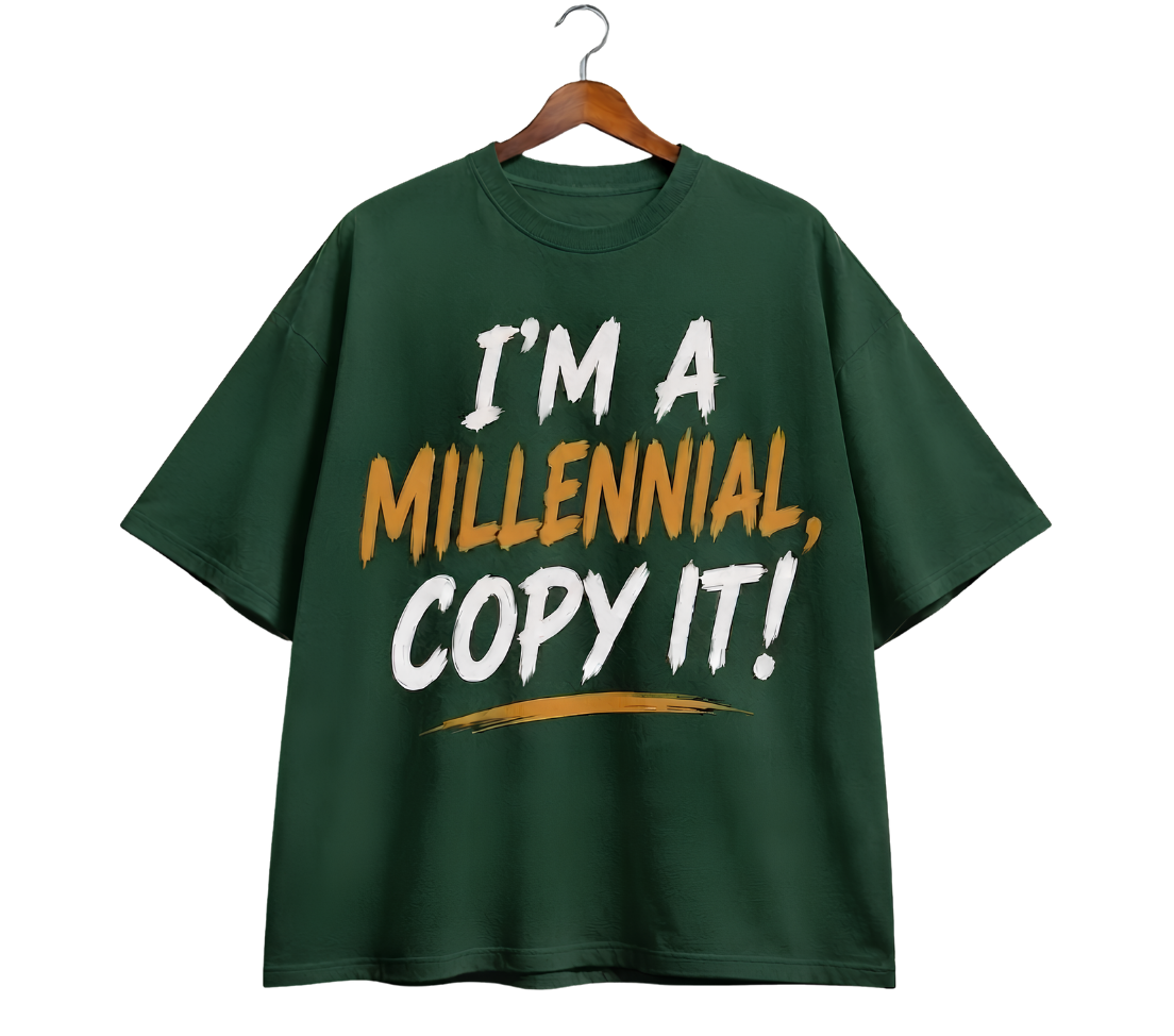 Vintage Hanger 'Millennial' Graphic T-Shirt