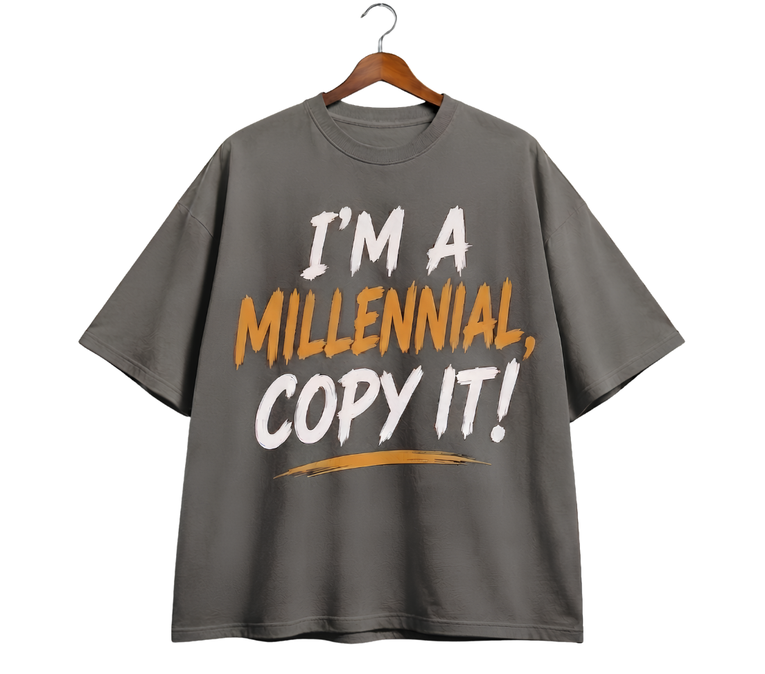 Vintage Hanger 'Millennial' Graphic T-Shirt