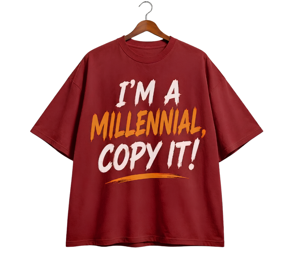 Vintage Hanger 'Millennial' Graphic T-Shirt