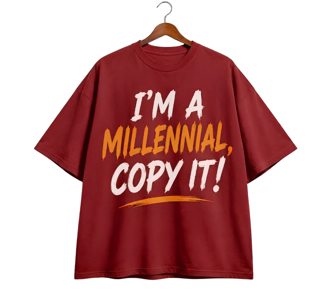 Vintage Hanger 'Millennial' Graphic T-Shirt