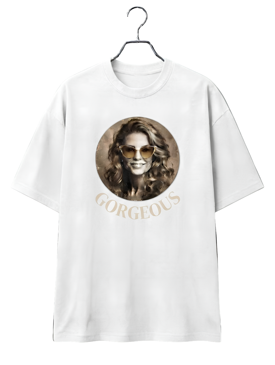 Babes Vintage Moon Hanger Graphic Tee — Minimal Astral Tee Shirt