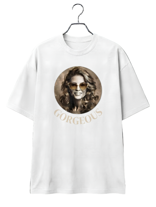 Babes Vintage Moon Hanger Graphic Tee — Minimal Astral Tee Shirt