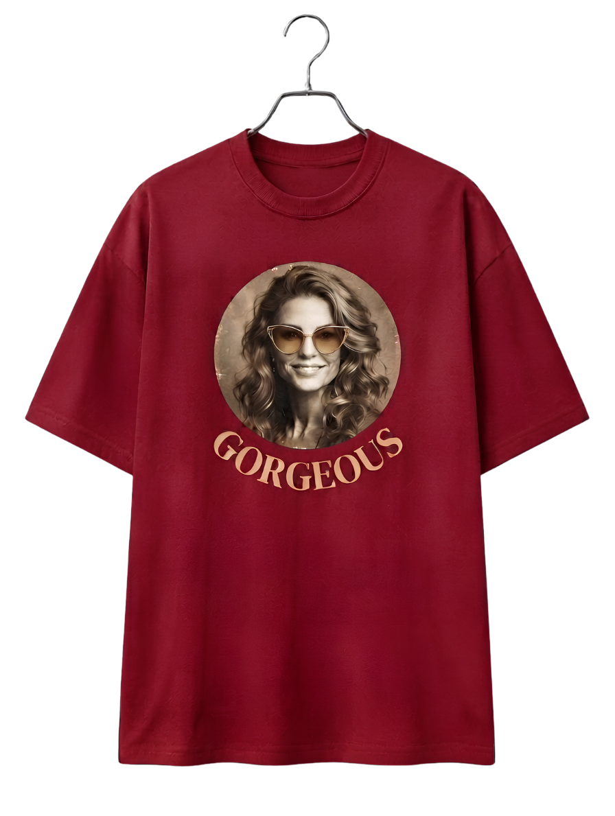 Babes Vintage Moon Hanger Graphic Tee — Minimal Astral Tee Shirt
