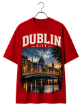 Dublin Nightscape T-Shirt — Vintage Pub Photo Tee