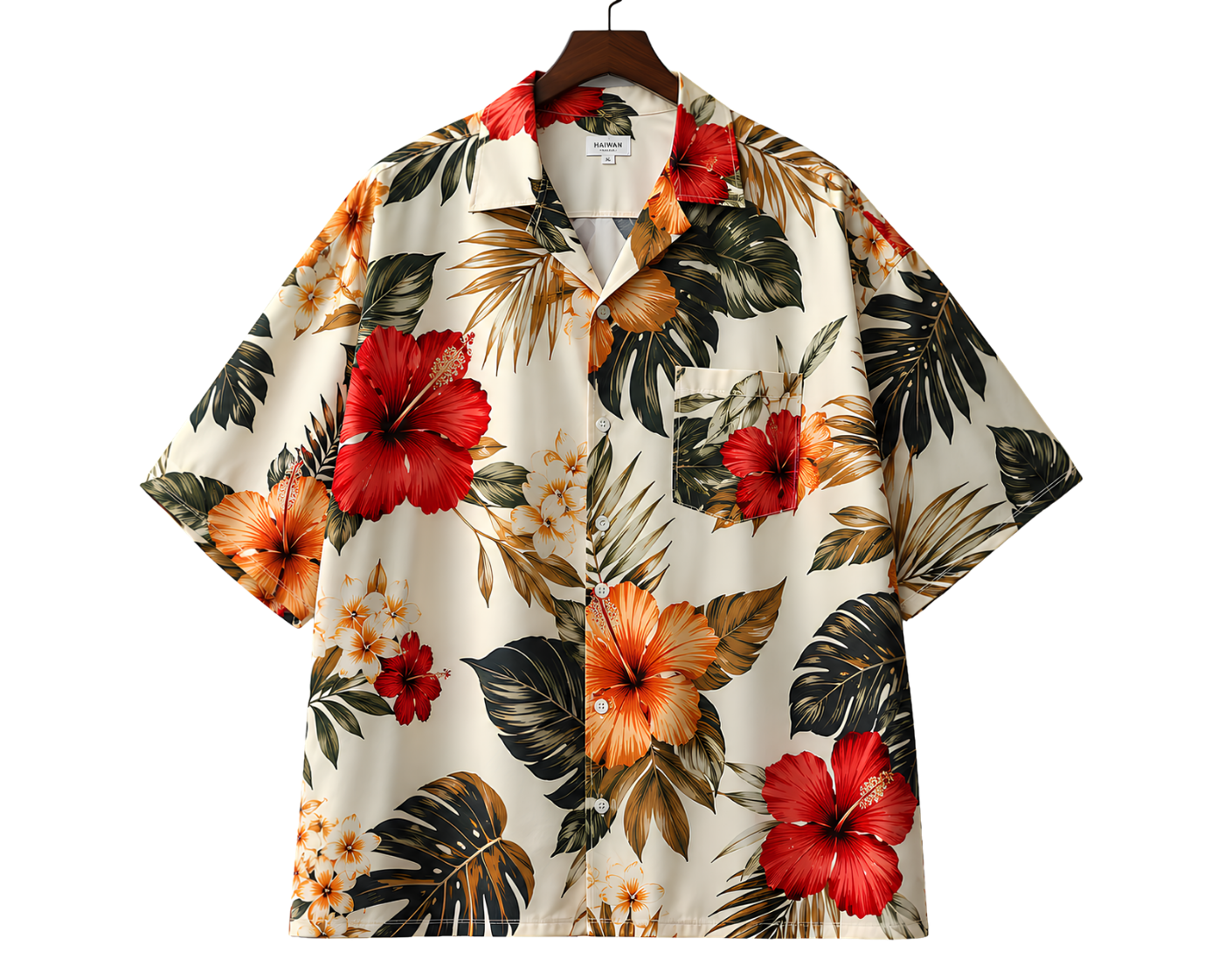 Men's Hawaiian Camp Shirt – Vintage Floral AOP Resort Shirt
