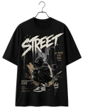 Street Skate Graphic Tee — 'STREET' Hanger Skateboarder Print