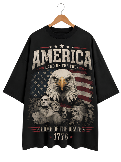America Eagle Graphic T-Shirt — Patriotic Vintage USA Tee