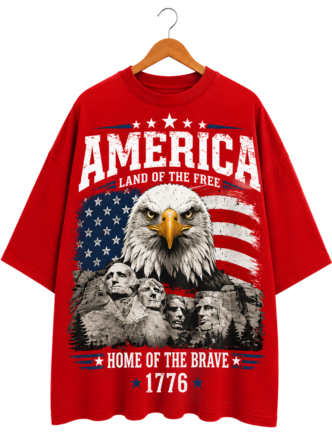 America Eagle Graphic T-Shirt — Patriotic Vintage USA Tee