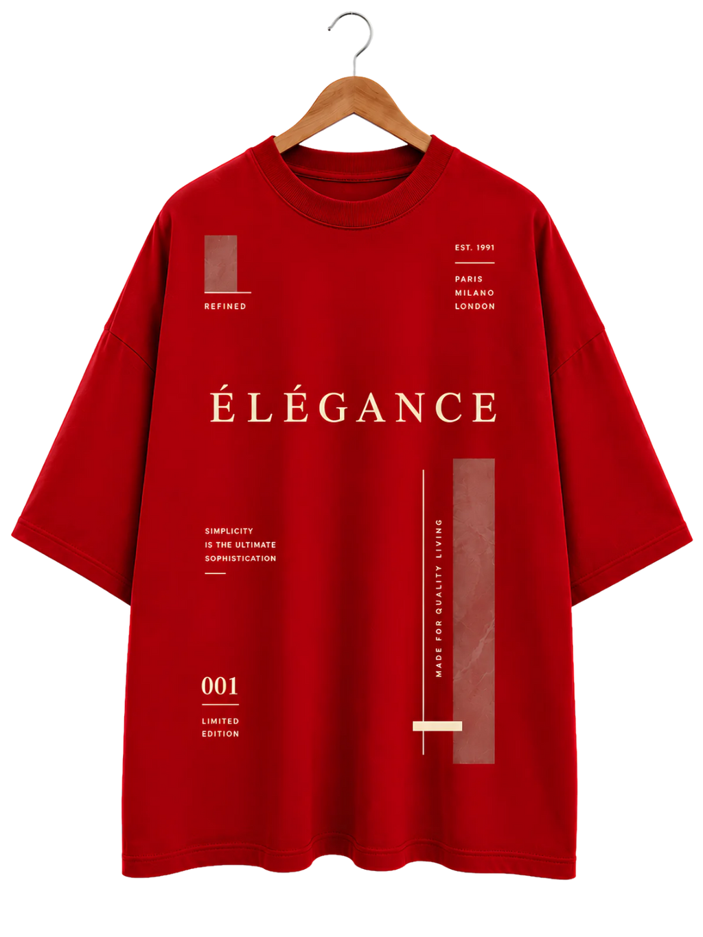 Graphic T-Shirt — Minimalist Hanging Jacket Design
